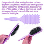 1 PCS Curly Hair Brush, Curl Defining Brush (Purple) | Curly Hair to Reduce Pulling