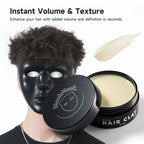 BlackMask Hair Clay for Men (3.52 oz) Matte Finish with Strong Hold, Hair Styling Clay, Adds Texture & Volume