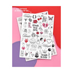 xo, Fetti 100 Realistic Bachelorette Temporary Tattoos | Bride Party Gift