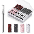 Makartt Sanding Bands for Nail Drill:50 Pcs Small Sanding (White, #180) | Nail Sanding Files with 2026 Upgrade Design 3.1mm Mandrel Bits,180 Medium Grits