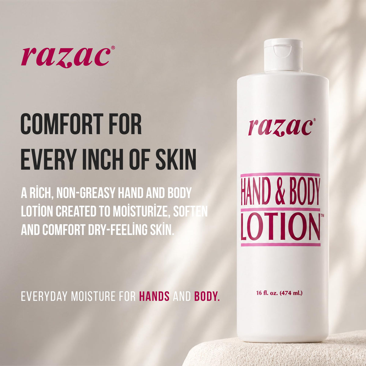 Razac Hand & Body Lotion 16oz (3 Pack)