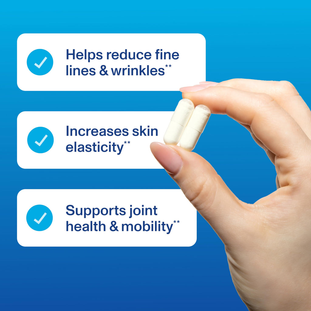 Vital Proteins Enhanced Collagen Complex 60 Capsules | BioCell Collagen®, Supports Skin Elasticity, Joint Health & Skin Appearance, 30 Servings