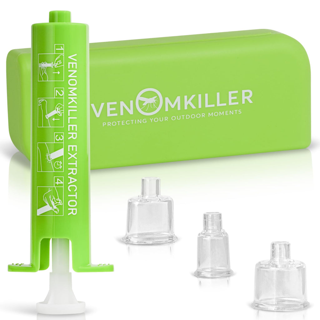 VENOMKILLER Extractor Mosquito Bite Relief Suction Tool - Bug, Insect, Wasp, Snake and Bee Sting Sucker - Just the Thing Needed for Treatment to Stop Itching After Bites - Alternative to Pen Clicker
