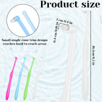 4 PCS End Tuft Toothbrush Adult, Single End Tuft Brush, Soft Orthodontic Toothbrushes for Braces, Small Soft Head for Tiny Hard-to-Reach Areas Detail Cleaning, Individually Wrapped