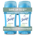 Secret Anti-Perspirant Deodorant Invisible Solid Powder Fresh Twin Pack 5.20 oz