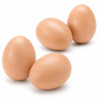 SunGrow Fake Eggs for Laying Hens in Chicken Coop, Train to Lay Inside Nest Box, Beige, 4 Pcs per Pack
