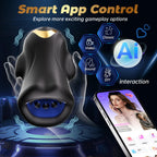 Male Sex Toys for Men Glans Vibrator, AI App Male Masturbator Penis Trainer