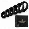 TCSR 6 Different Size Cock Rings - Medical Grade Soft Silicone Penis Rings - Better Sex