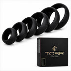 TCSR 6 Different Size Cock Rings - Medical Grade Soft Silicone Penis Rings - Better Sex