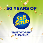 Soft Scrub Cleanser with Bleach, 36 Oz, Multi Surface Cleaner, Germ Kill