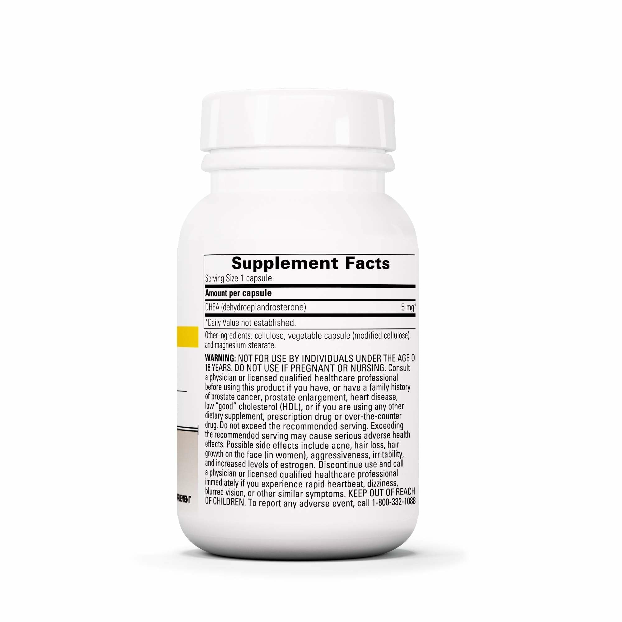 Integrative Therapeutics DHEA-5 - Daily Health Supplement for Healthy Aging* - Endocrine Supplement* - Vegan, Dairy-Free & Gluten-Free - 60 Capsules (60 Servings)