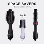 Authentic 4-in-1 travel hair dryer, lightweight at 0.8LB, designed for easy carrying and styling on-the-go.