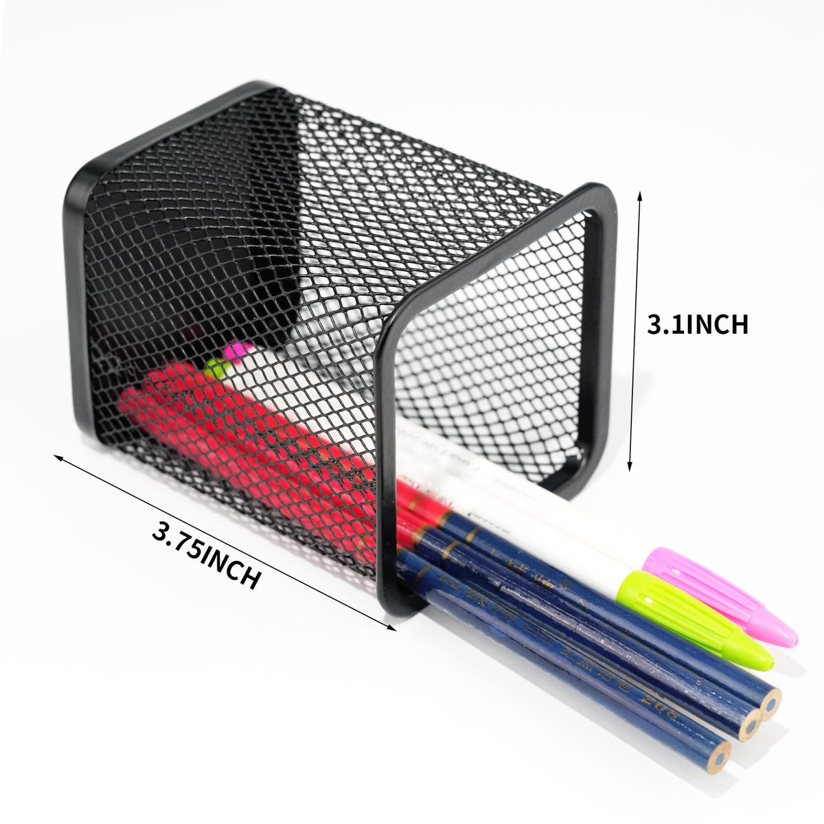 HSYMQ Pen Holder for Desk, Wire Mesh Pencil Cup Holder for Desk Organizer for Office Supplies