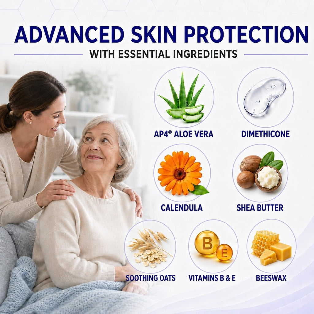 TriDerma MD Pressure Sore Relief Healing Cream for Bed Sores Treatment, Ulcers, Pressure Sores, Wound Healing, Chafed Skin and Hard-to-Heal Skin Sores with Calendula and AP4 Aloe, 4 oz Jar