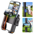Magnetic Golf Cart Phone Holder, Powerful N52 Magnet Base, Fits EZGO, Club Car, Yamaha, Icon, Golf Cart Accessories Compatible with iPhone, Samsung, Xiaomi and All 4.5-7" Smartphones