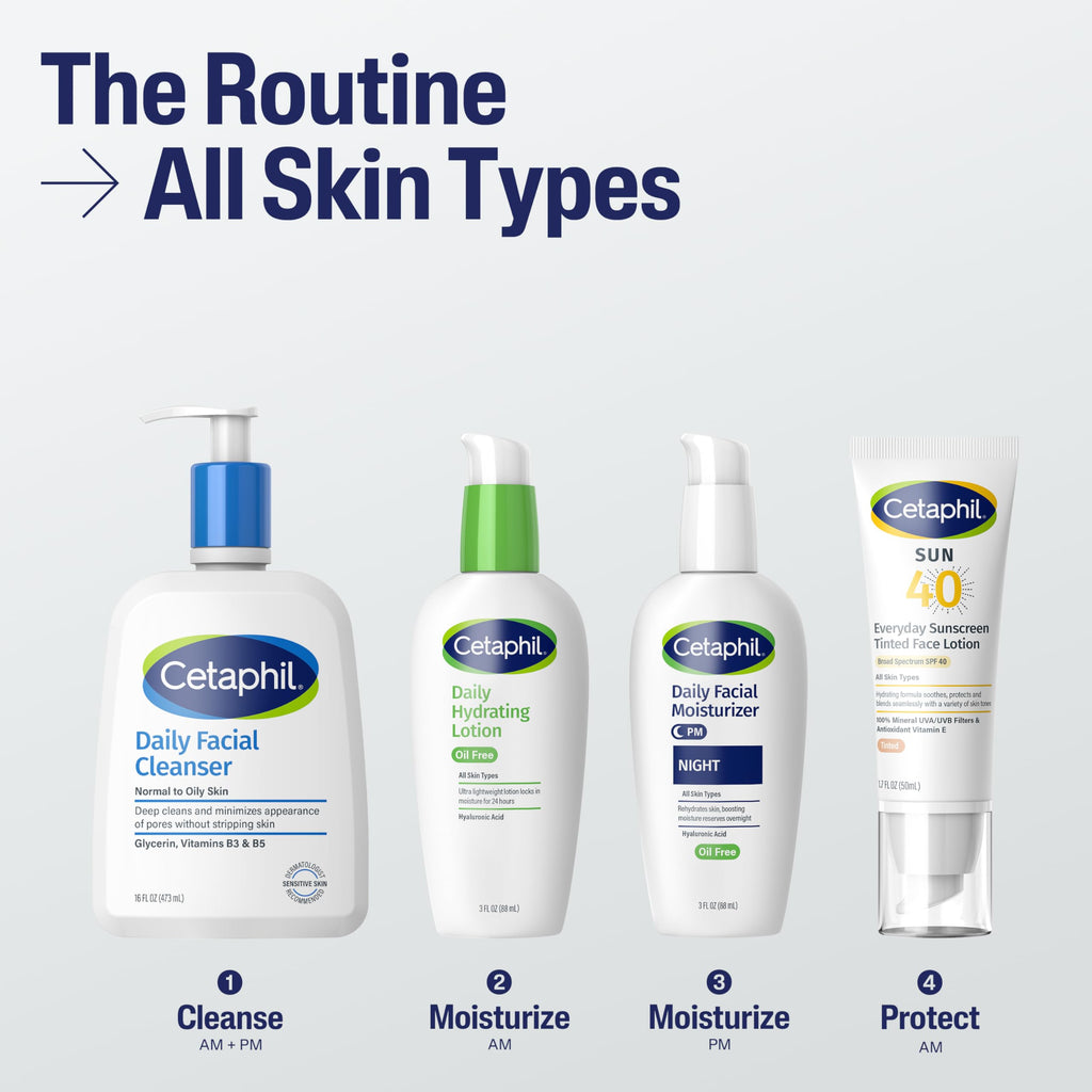 Buy now CETAPHIL Everyday Sunscreen Tinted Lotion for Face, 1.7 fl oz, 100% UVA/UVB Mineral Sunscreen: Titanium Dioxide & Zinc Oxide, SPF 40, For Sensitive Skin at indiglob india
