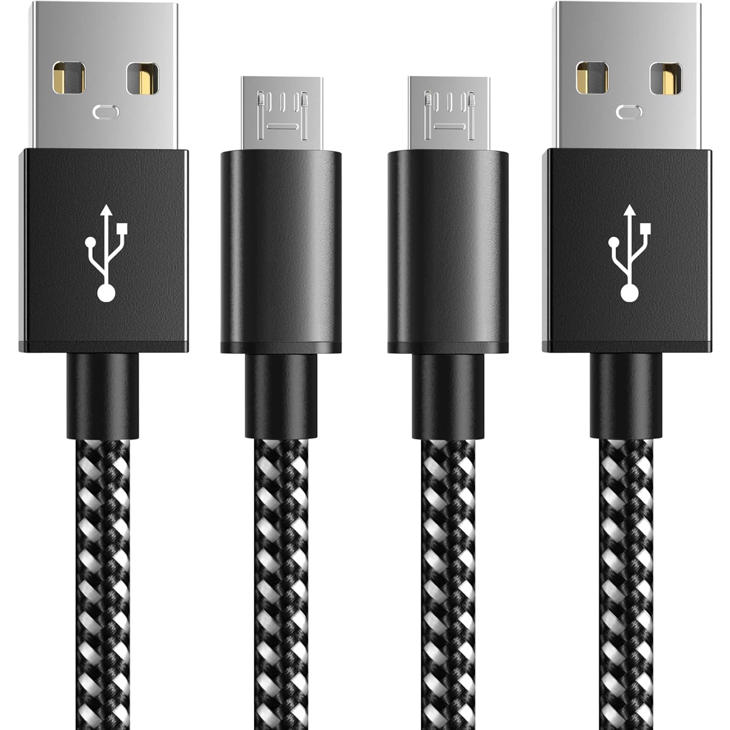 Buy now 6amLifestyle PS4 Controller Charger Charging Cable, 2 Pack 10ft Extra Long Micro USB 2.0 Cable, Nylon Braided Cord, for PS4, PS4 Slim/Pro, Xbox One S/X Controller, Android Phones, Black+Blue Black 2Pack at indiglob india