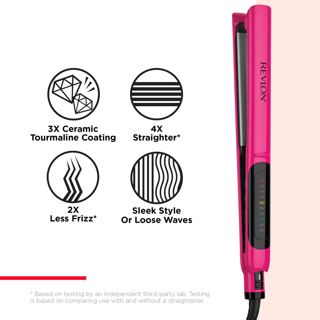 Buy now Revlon Smooth Brilliance Ceramic Hair Flat Iron | Smooth Glide and Ultra-Sleek Sylas, (1 in) at indiglob india