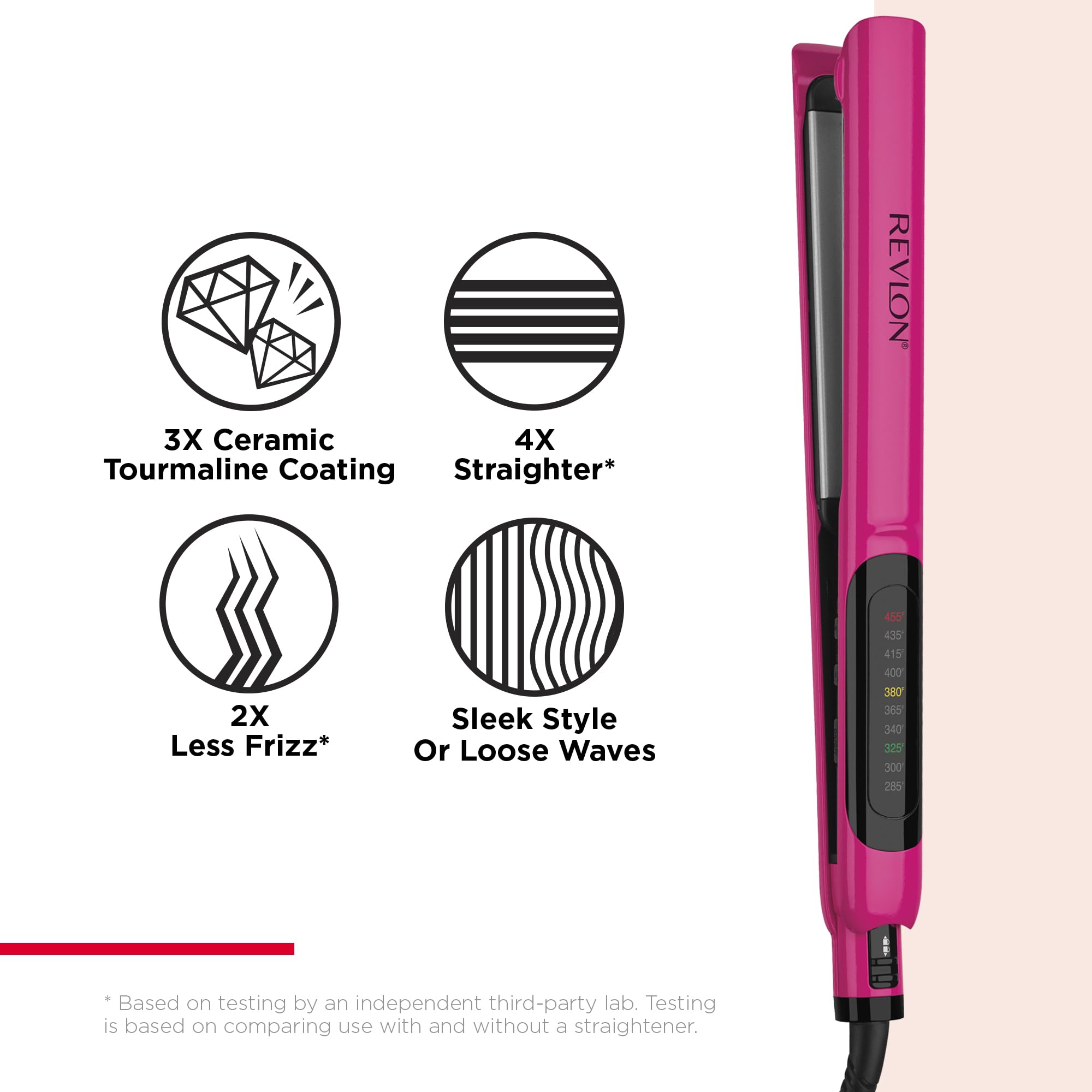 Buy now Revlon Smooth Brilliance Ceramic Hair Flat Iron | Smooth Glide and Ultra-Sleek Sylas, (1 in) at indiglob india