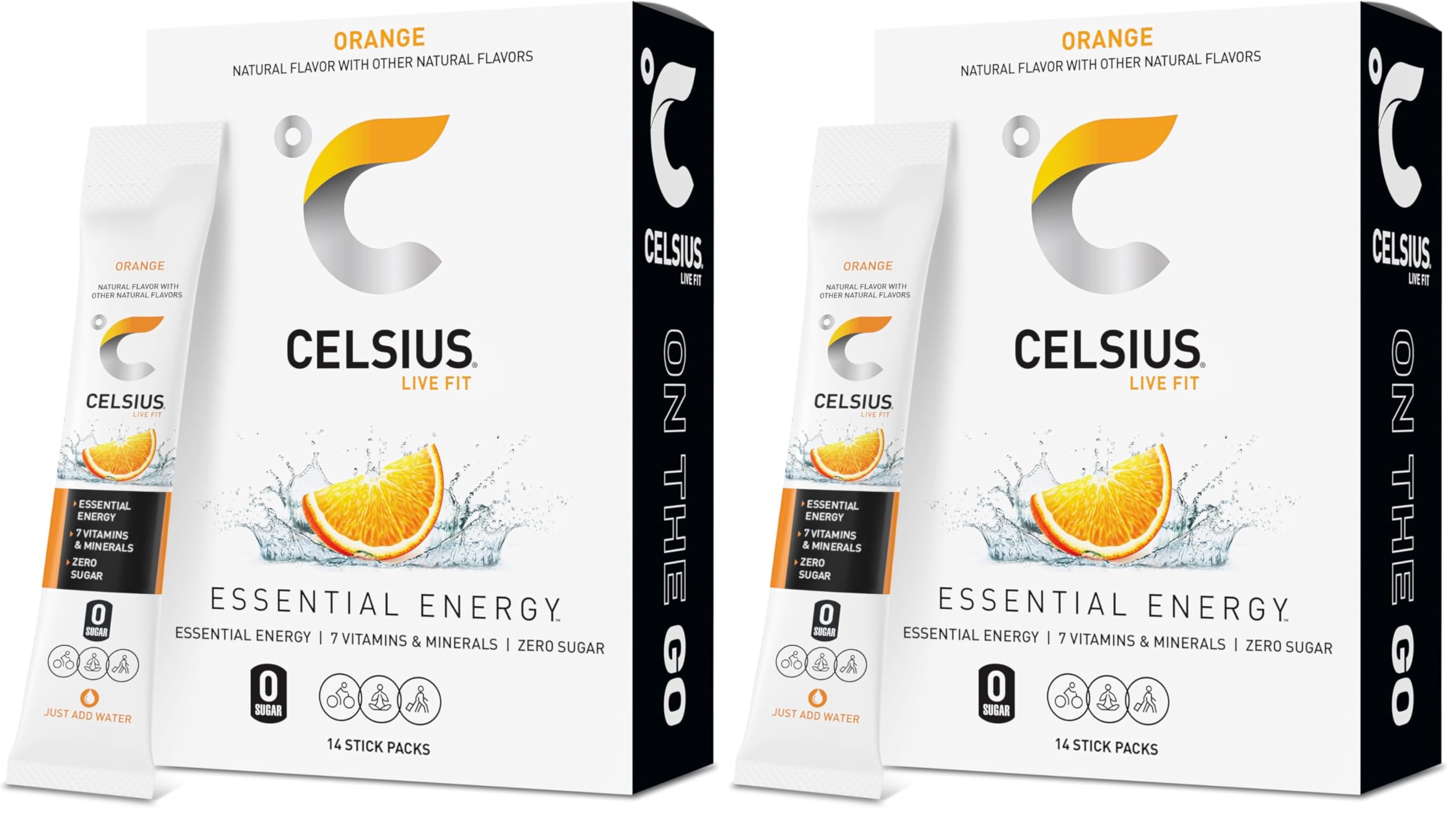 Buy now CELSIUS On The Go Strawberry Mango, Sugar Free Energy Drink Mix (14 Sticks per Pack) at indiglob india