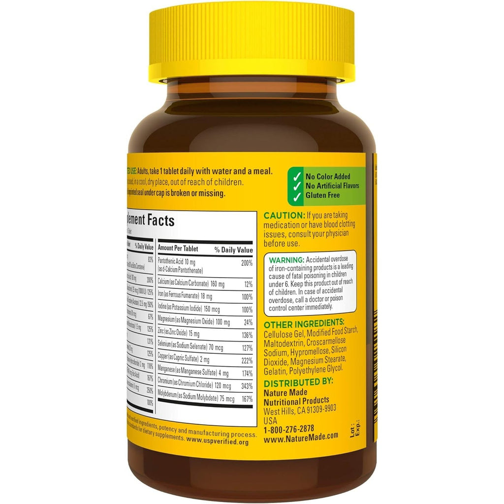 Nature Made Multi Complete Tablets 130 ea (Pack of 4)