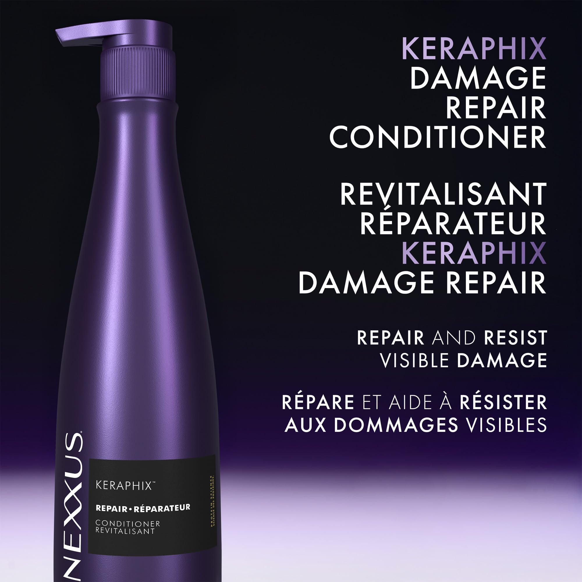 Nexxus KERAPHIX™ Conditioner for Damaged Hair Repair 13.5 oz | Visibly repairs damaged hair, Anti-breakage, Smooths hair, for color treated hair, for dry hair