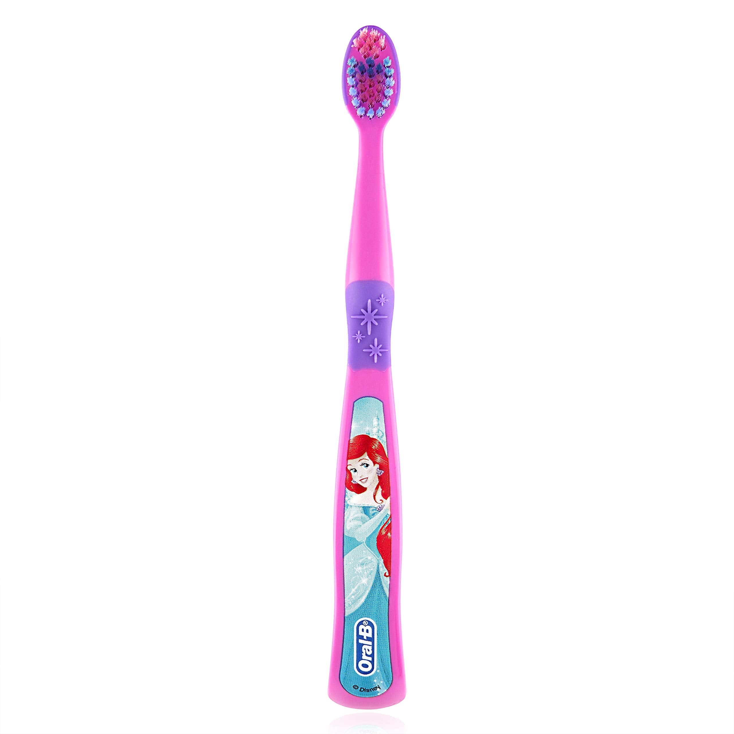 Buy now Oral-B New Princess Toothbrush for Little Girls, Children 3+, Extra Soft, Characters Vary - Pack of 6 (Characters Vary) at indiglob india