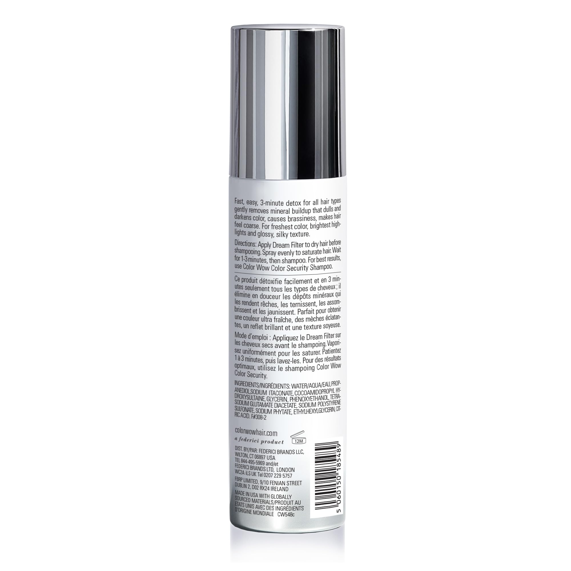 Buy now COLOR WOW Dream Filter Pre Shampoo Mineral Remover â€“ Hard water detox | Get Lighter, Brighter, Shinier Color in 3 Minutes at indiglob india