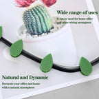 Geiserailie 60 Plant Climbing Clips Wall Fixture with 72 Stickers for Vine