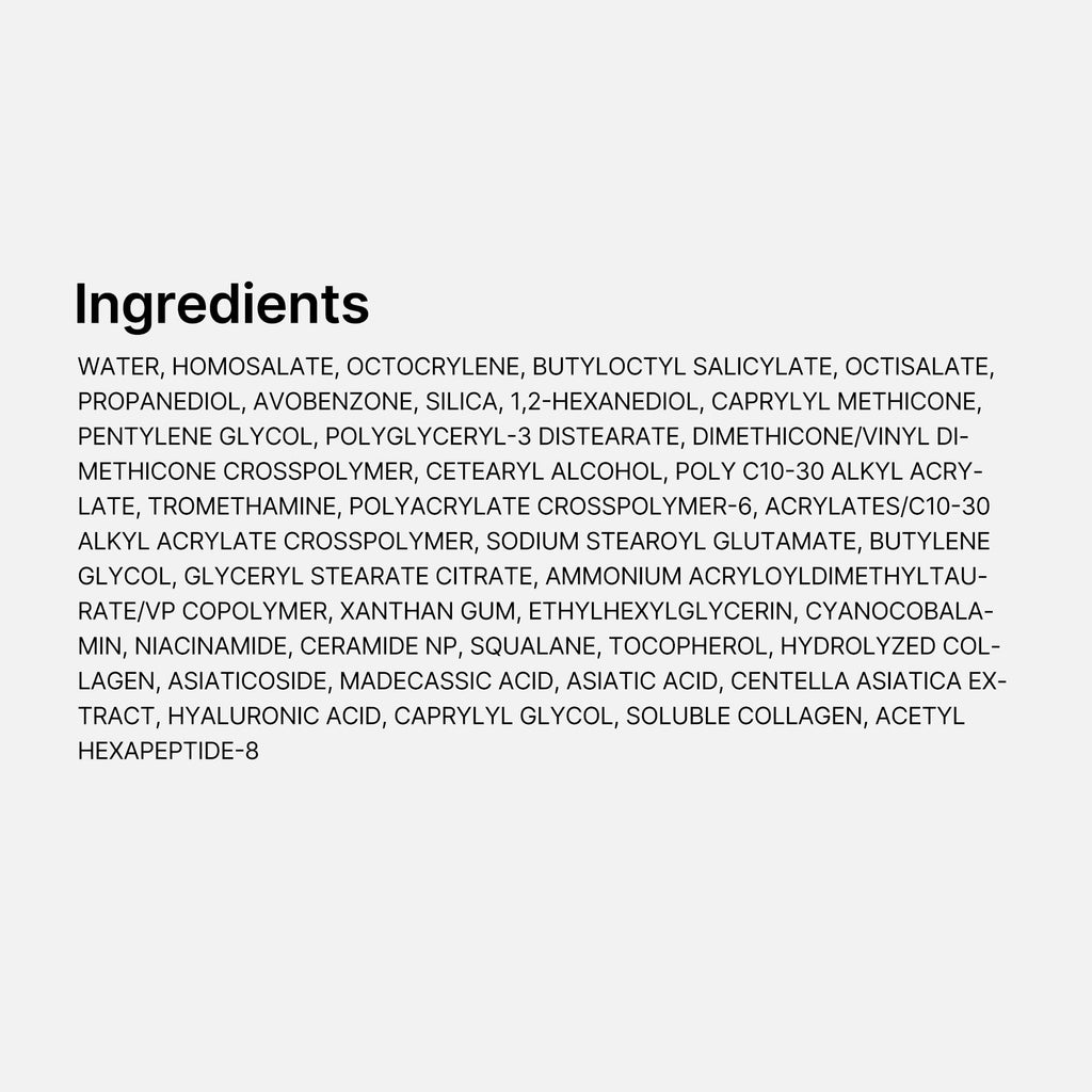 medicube Sunscreen No Cast Just Glow Collagen, SPF 50 | SPF 50 Hydrating Face Sunscreen - Lightweight & Non-Sticky Formula, Peptide & Cica for Soothing & Glow, Korean Skincare
