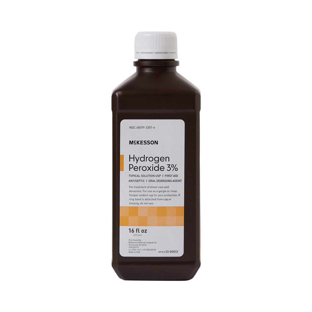 McKesson Hydrogen Peroxide 3%, Topical Solution USP, 16 oz, 1 ct
