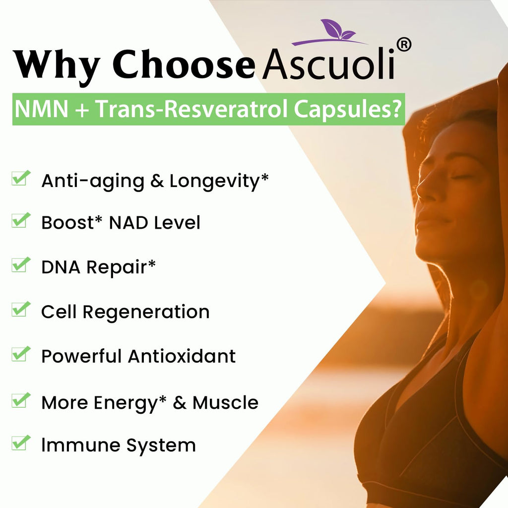 99% Pure NMN Resveratrol 1150mg per Serving, 3-in-1 NMN Supplement, 120 Cap | NMN Resveratrol 1150mg, NMN 500mg + Trans-Resveratrol 600mg, for NAD+, Cell, Energy, Immune, Skin, Anti-Aging & Longevity