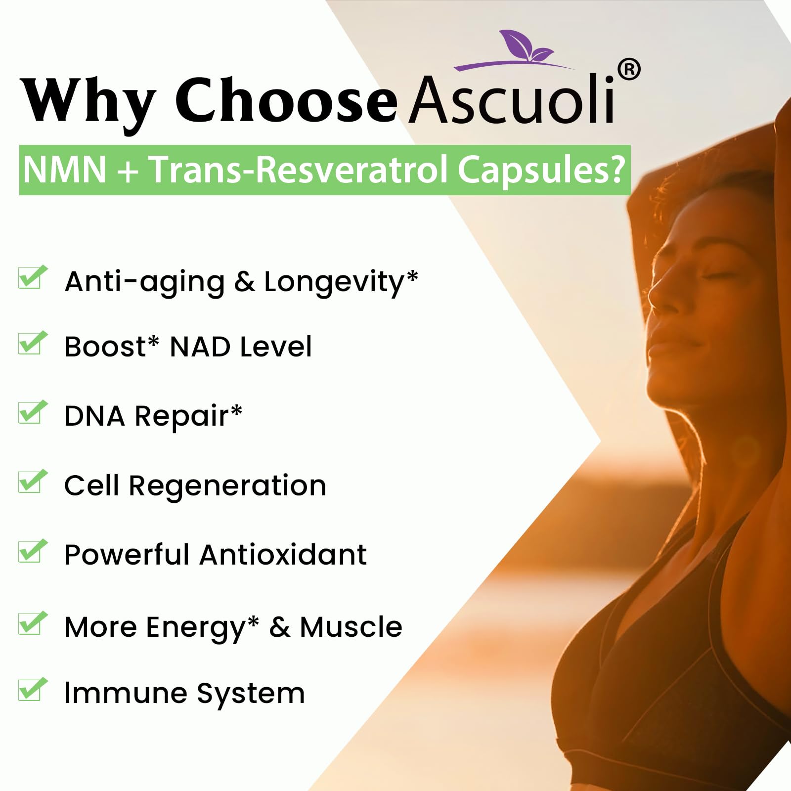 99% Pure NMN Resveratrol 1150mg per Serving, 3-in-1 NMN Supplement, 120 Cap | NMN Resveratrol 1150mg, NMN 500mg + Trans-Resveratrol 600mg, for NAD+, Cell, Energy, Immune, Skin, Anti-Aging & Longevity