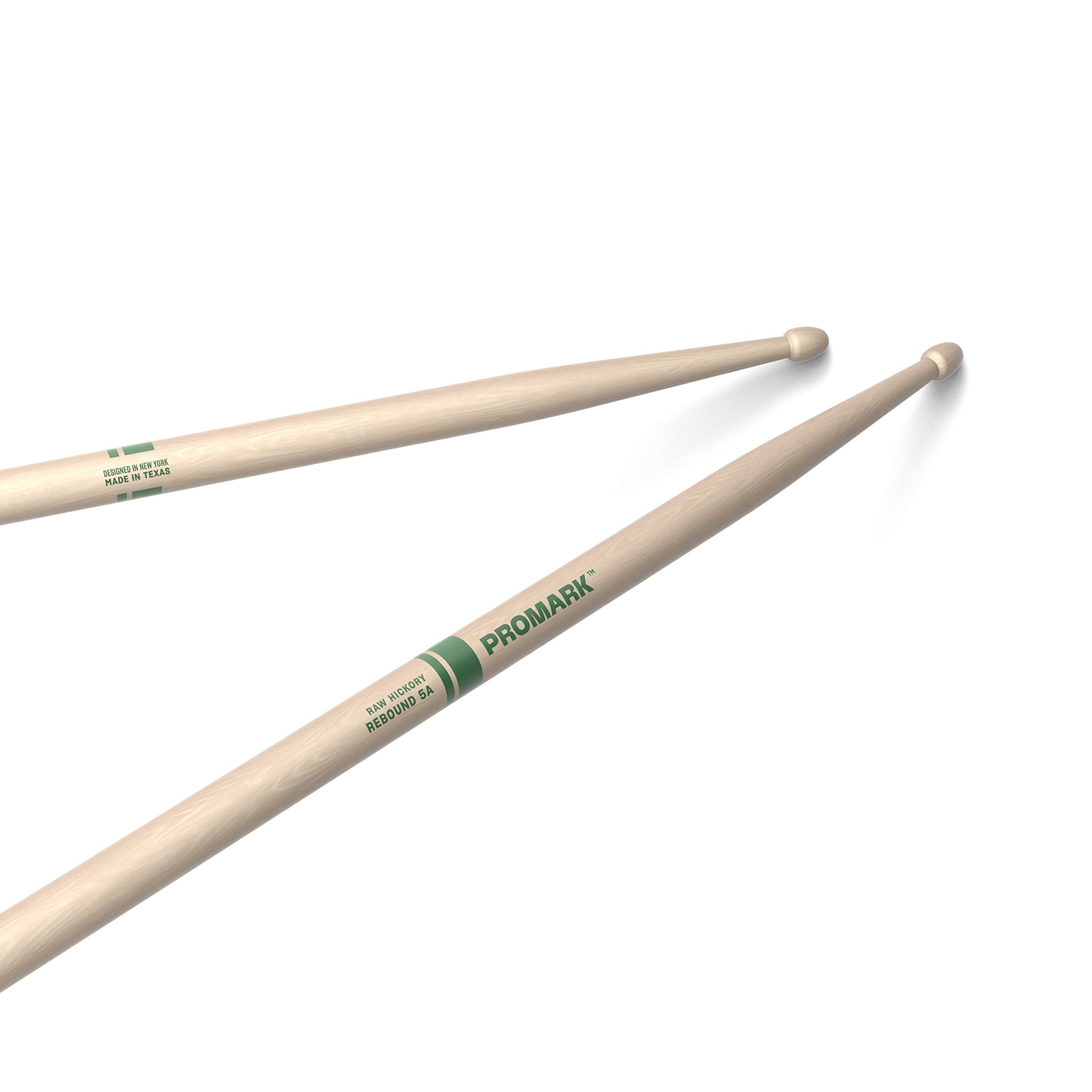 Buy now ProMark Rebound 5A Long Hickory Drumsticks, Acorn Wood Tip, 1 Pair at indiglob india