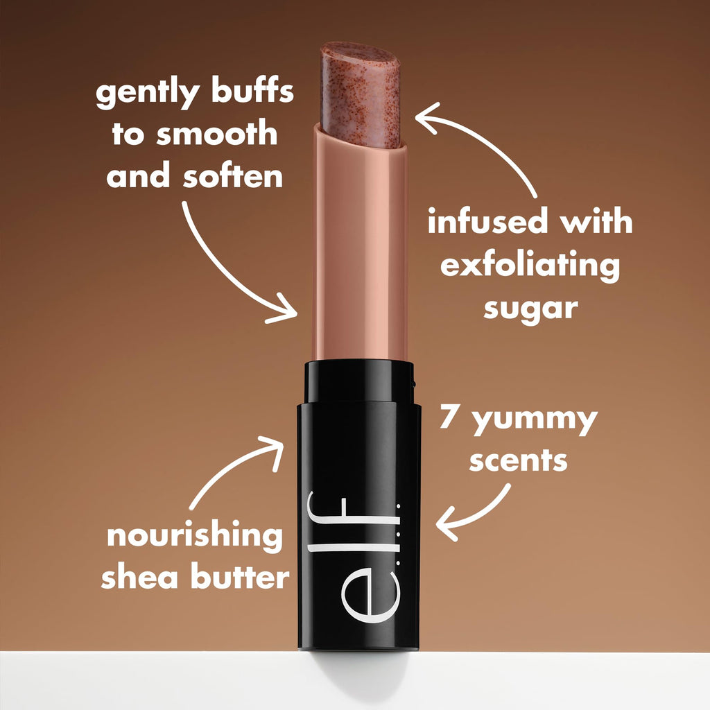 Buy now e.l.f. Lip Exfoliator, Moisturizing Scented Lip Scrub For Exfoliating & Smoothing Lips, Infused With Jojoba Oil, Vegan & Cruelty-free, Brown Sugar at indiglob india