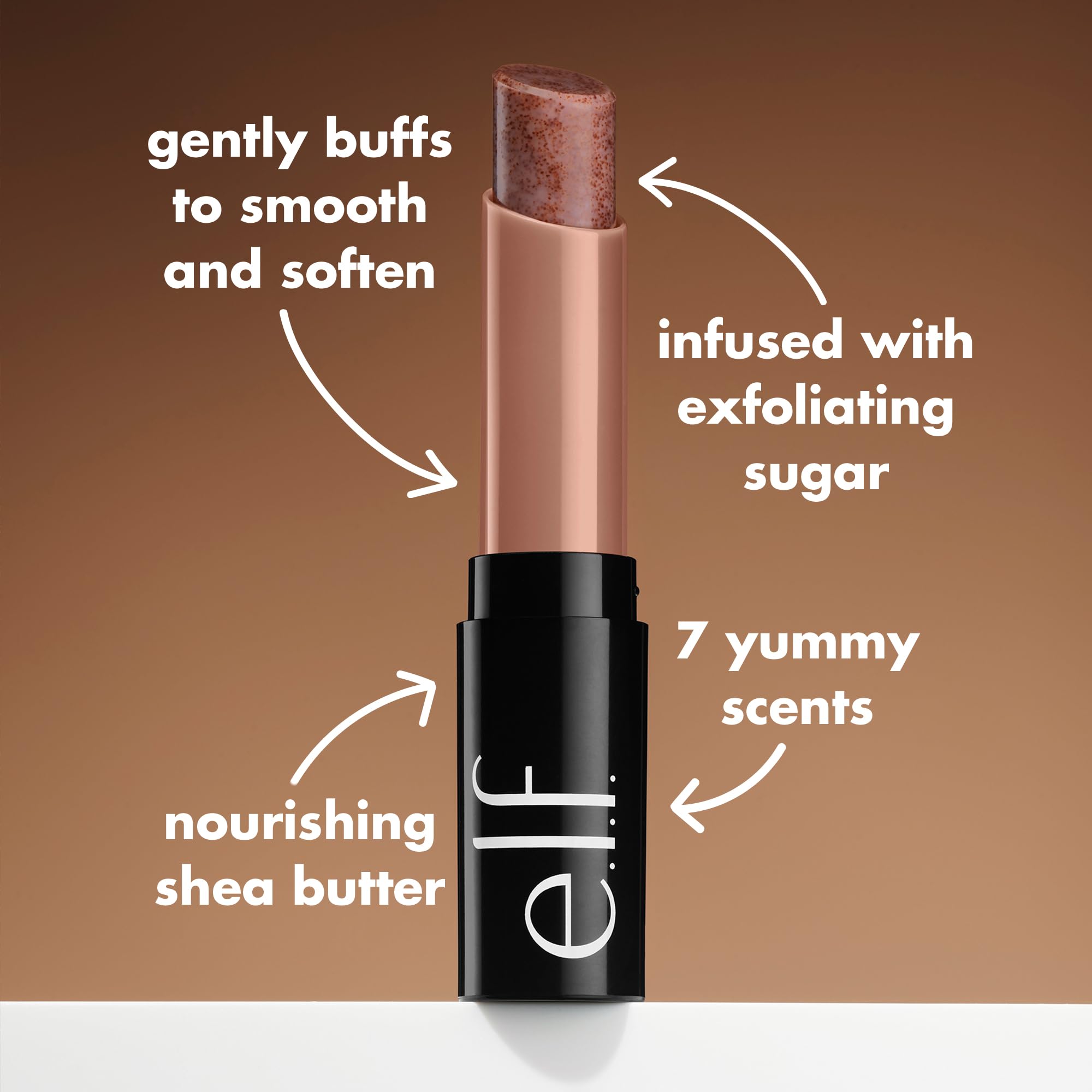 Buy now e.l.f. Lip Exfoliator, Moisturizing Scented Lip Scrub For Exfoliating & Smoothing Lips, Infused With Jojoba Oil, Vegan & Cruelty-free, Coffee at indiglob india