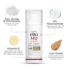 Buy now EltaMD UV Clear Tinted Face Sunscreen, SPF 46 Oil- Free with Zinc Oxide, Dermatologist Recommended at indiglob india