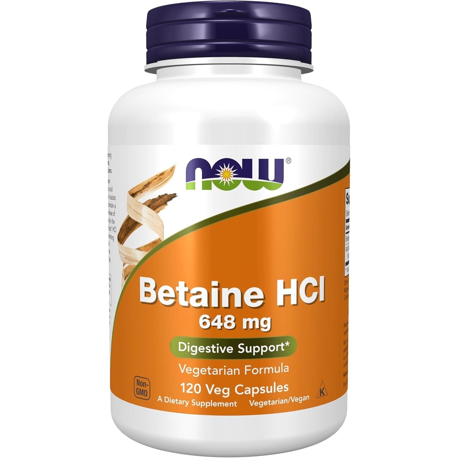 Buy now NOW Foods Supplements, Betaine HCl 648 mg, Vegetarian Formula, Digestive Support*, 120 Veg Capsules 120 Count (Pack of 1) at indiglob india