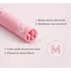 ZAPWRAP 72 PCS Pink Pre Rolled Cones| Ice Cream Flavor | King Size Rolling Paper Cone with Loader and Packing Sticks with Heart Patterns | Valentine's