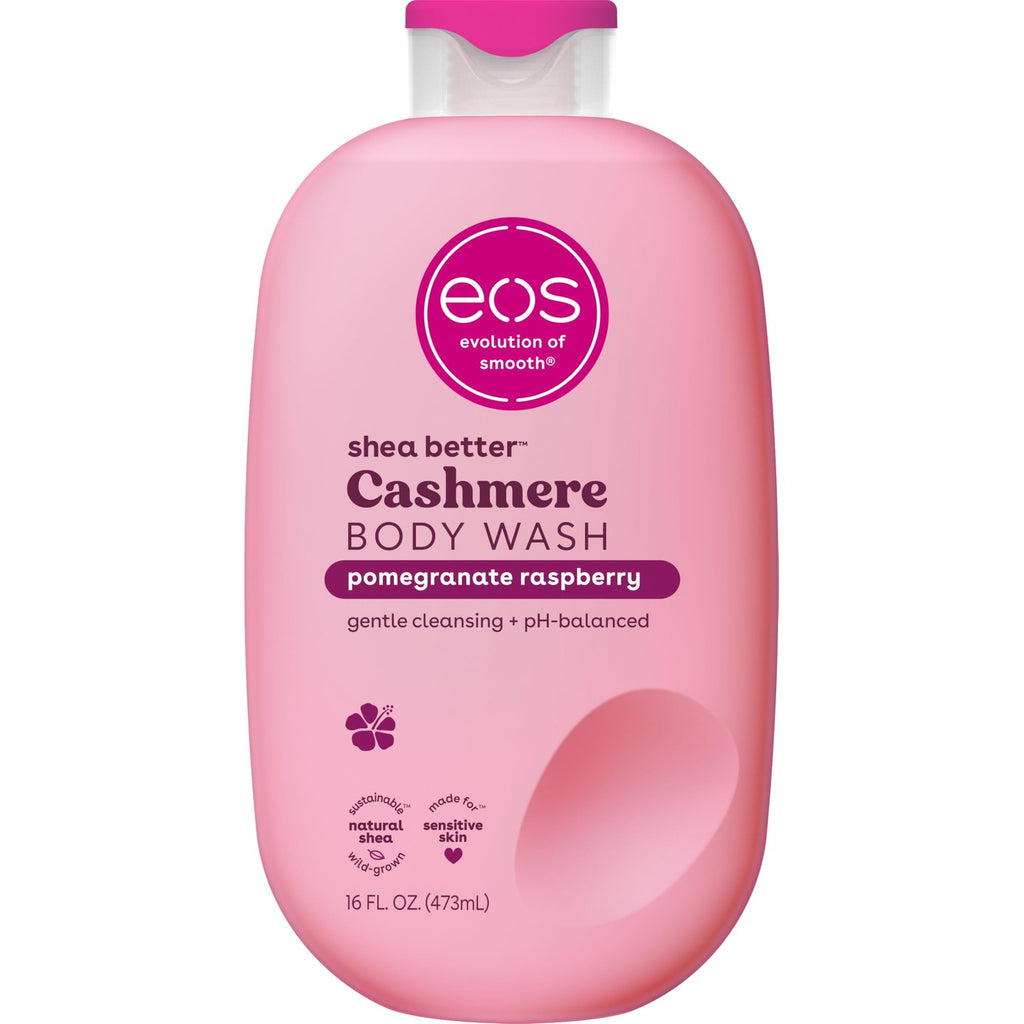 Buy now eos Cashmere Body Wash â€“ Vanilla Cashmere, Moisturizing Body Wash, Creamy Gel Formula, with Shea Butter, Glycerin, Vitamin E, pH Balanced, Sensitive Skin, Vegan, 16 fl oz at indiglob india