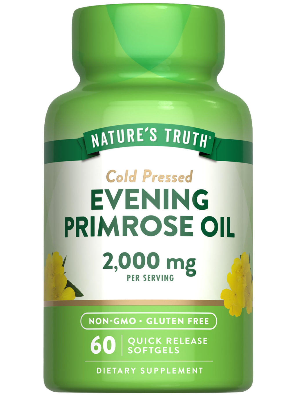 Nature's Truth Evening Primrose Oil Softgels | Cold Pressed