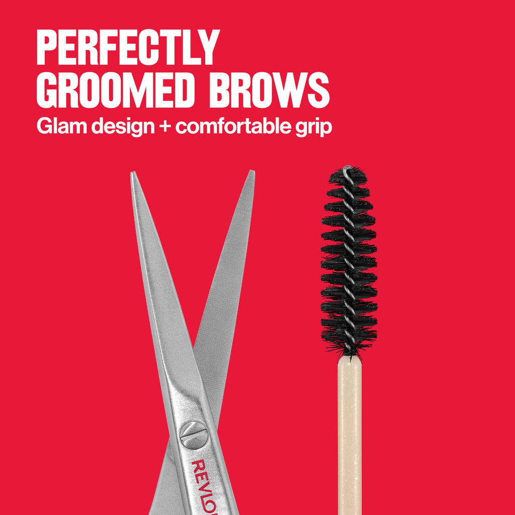 Buy now Revlon Designer Series Brow Set, Trimming and Shaping Eyebrow Kit with Scissors and Spoolie Brush, Easy to Use at Home or on The Go, 1 Count at indiglob india