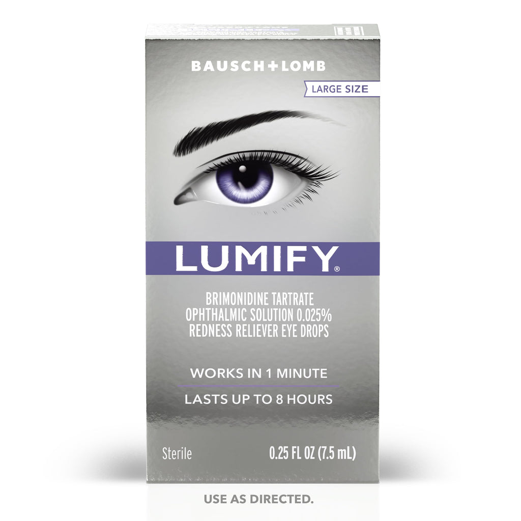 Buy now LUMIFY Eye Drops for Red Eyes, Redness Reliever for Brighter Looking Eyes, Works in 1 Minute & Lasts Up to 8 Hours, Eye Drops, 0.25 Fl Oz (7.5mL) at indiglob india