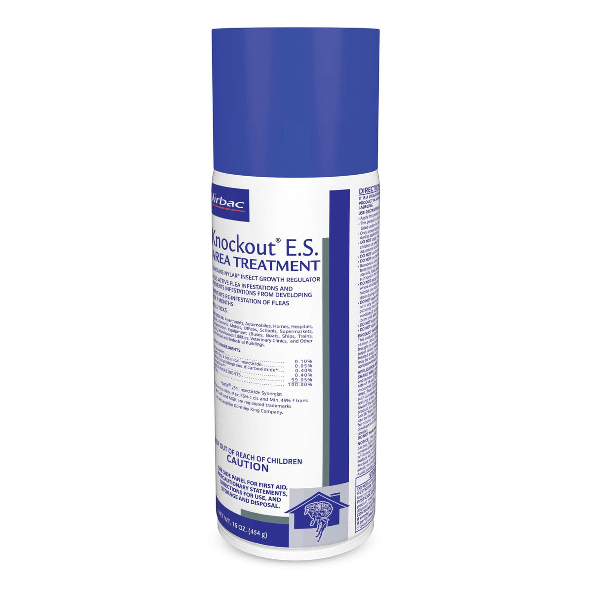 Virbac Knockout ES Area Treatment Carpet Spray for Fleas and Ticks 16 oz
