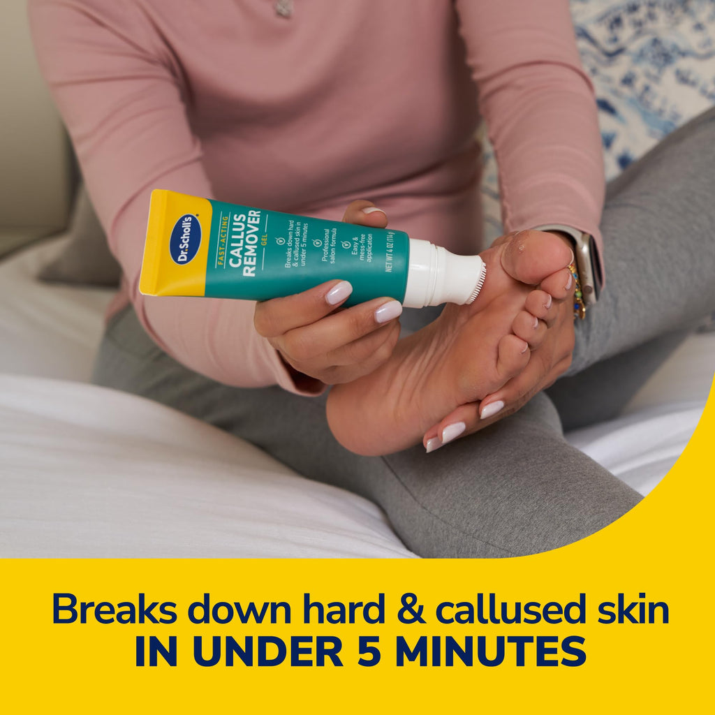 Dr. Scholl's Foot Callus Remover Gel for Feet, Foot File Pedicure Kit