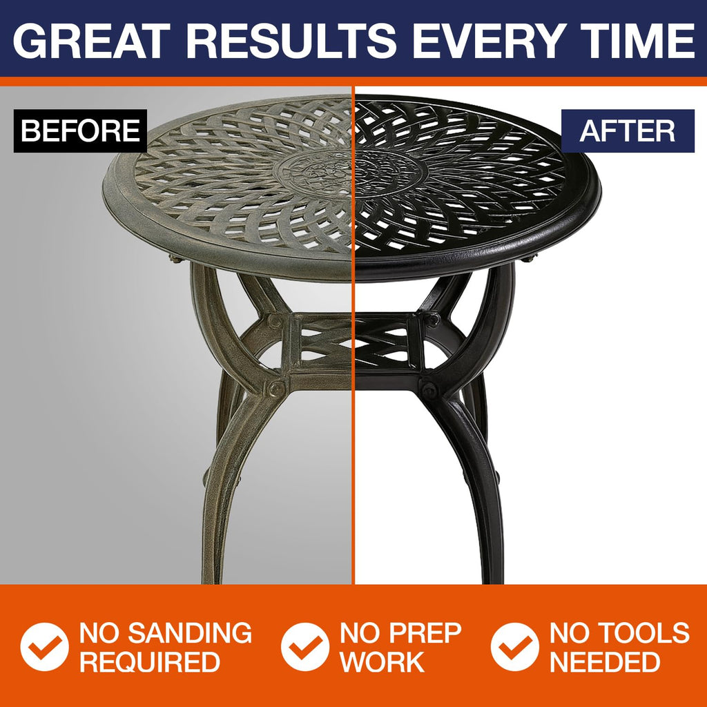 Aluminum Cleaner & Restorer Brightens Patio Furniture, Wrought Iron & Metal