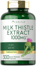 Carlyle Milk Thistle | 300 Capsules | Non-GMO, Gluten Free Extract