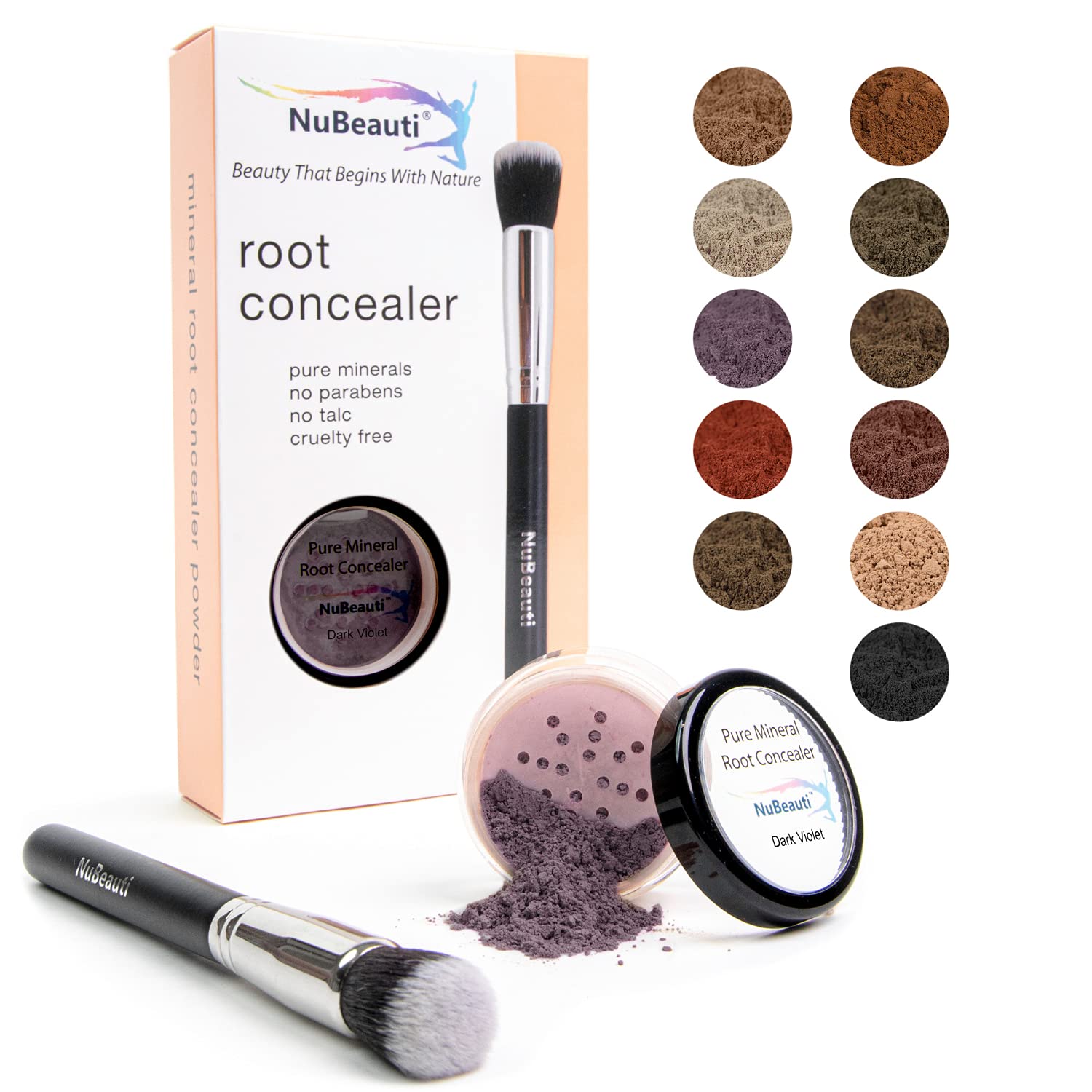Buy now Hair Root Touch Up Powder - Darkest Brown - 11 True-to-Nature Root Concealer Shades - Longer-Lasting, Easy Hairline Shading with Clean Ingredients - With Brush Dark Red Violet With Brush at indiglob india