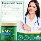 NAD+ Resveratrol 910mg Supplement for Women & Men - 120 Capsules (120 Count (Pack of 1))