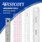 Westcott Aluminum Yard/Meter Stick, 39-Inch/100cm, Silver, Model: YMS-1